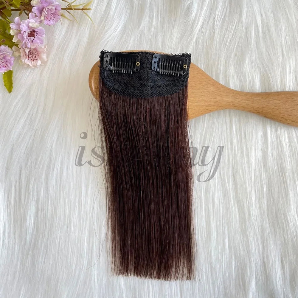 Real Remy Human Hair Clip-In Extensions - Short, Straight Hair Invisible Hairpin Adds Volume & Hides Thinning 10cm-30cm