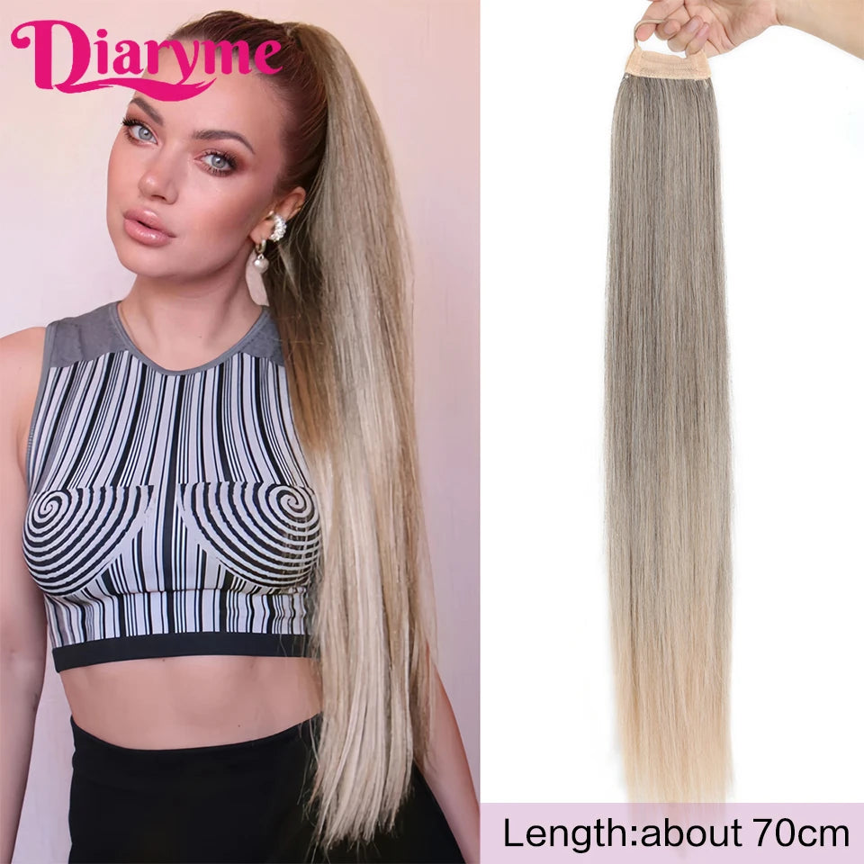 Long Straight Synthetic Ponytails - Various Options Available