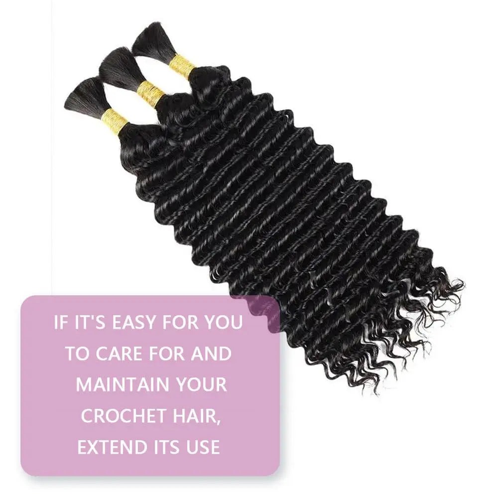 Synthetic Deep Wave Boho Braiding Hair - Various Colors Available