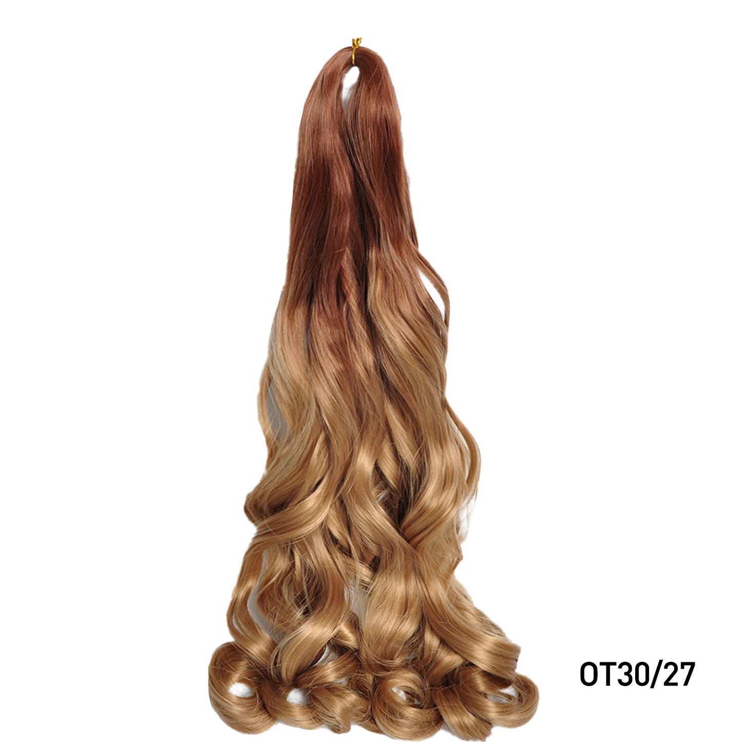 French Spiral Curls Pre Stretched Loose Synthetic Braiding Hair