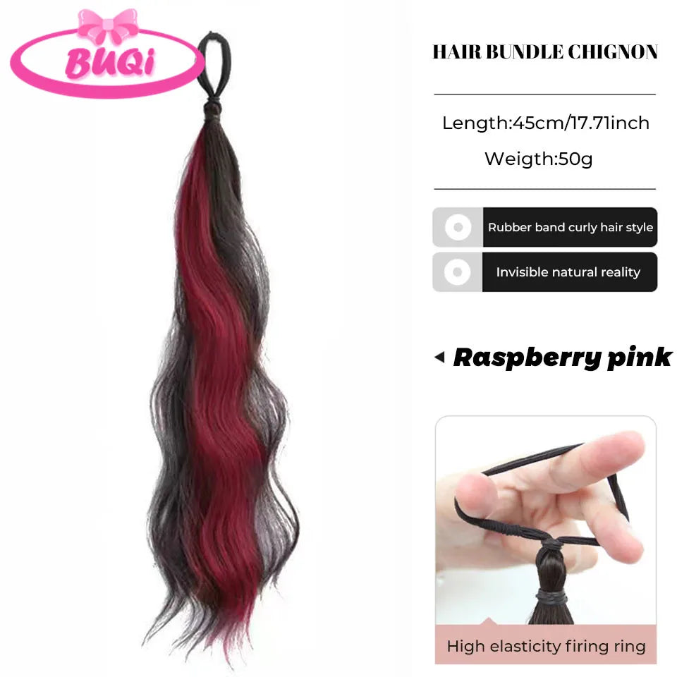 Body Wave Claw Clip On Synthetic Ponytails - Various Options Available