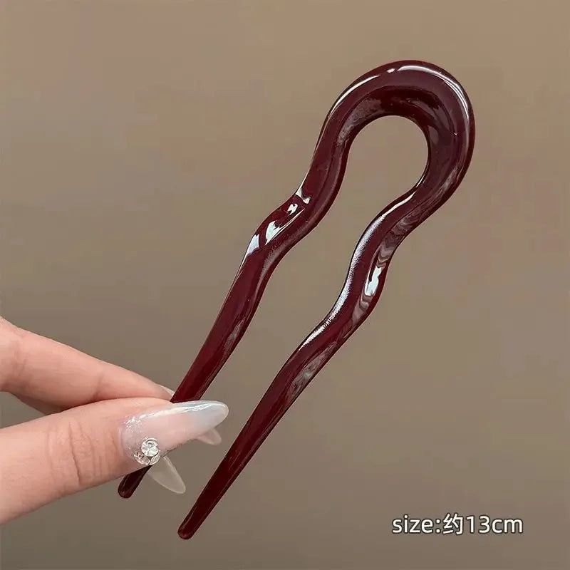 New U-Shaped Hair Fork Women Fashion Hairpins