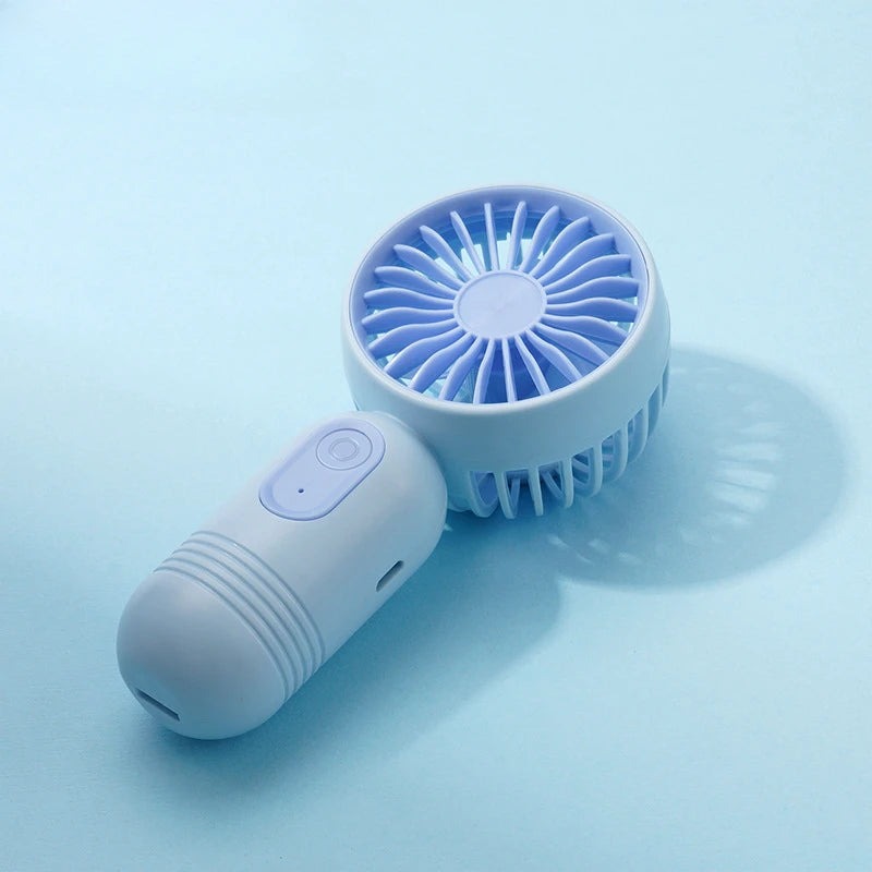 1PC USB Mini Rechargeable Portable Handheld Fan with 3 Speeds
