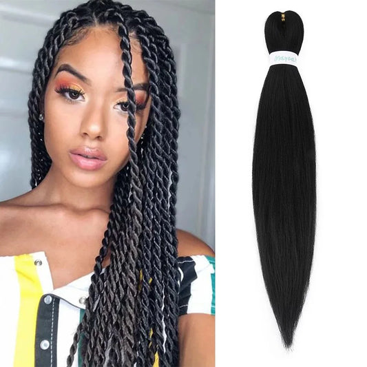 Pre Stretched Synthetic Braiding Hair - Ombre Colors Available