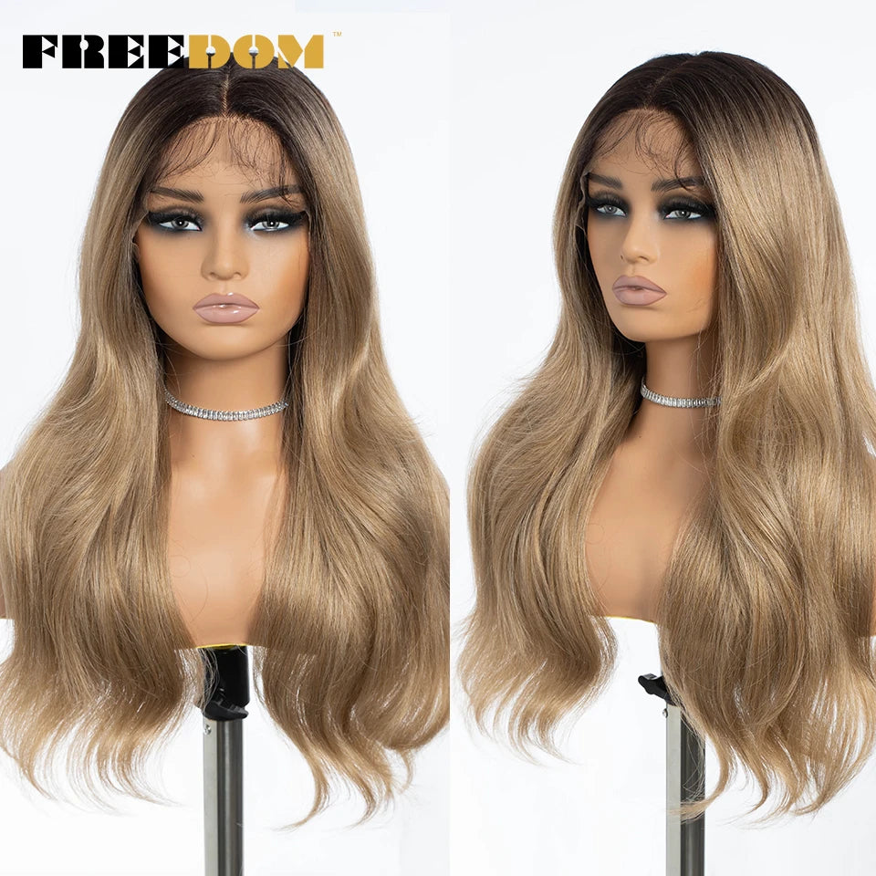 Synthetic Straight Lace Front Wigs With Baby Hair - Various Colors Available
