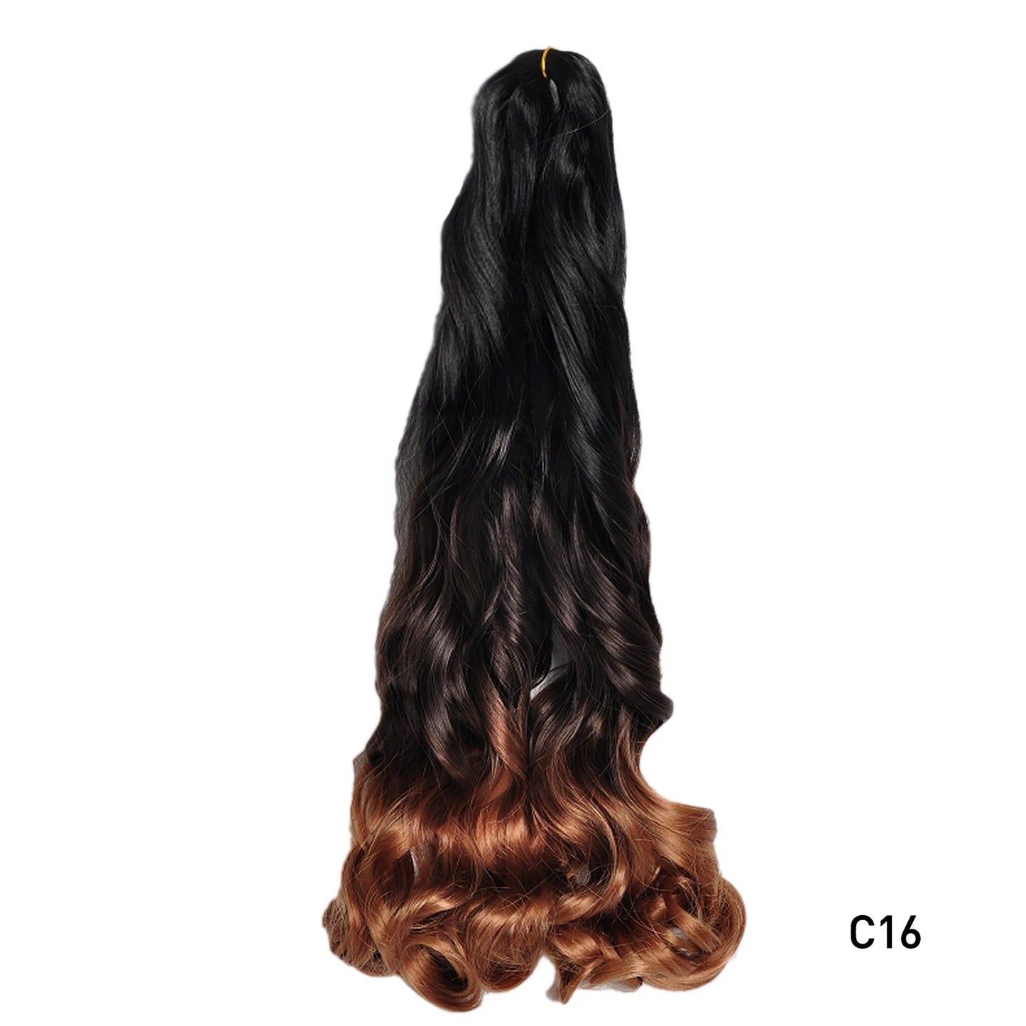 French Spiral Curls Pre Stretched Loose Synthetic Braiding Hair