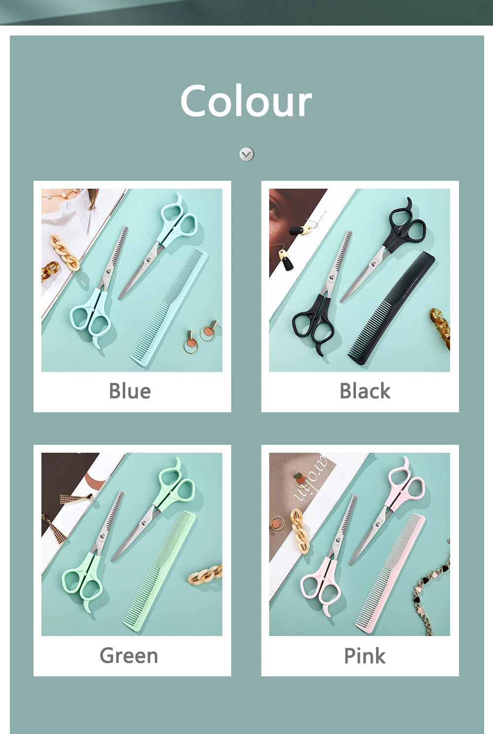 3Pc Salon Hairdressing Scissor Shear Set