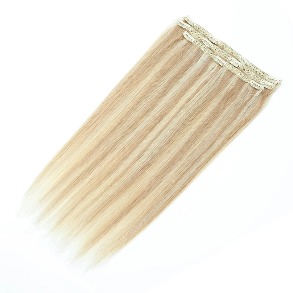 3 Pieces Bone Straight Human Hair Clip Ins