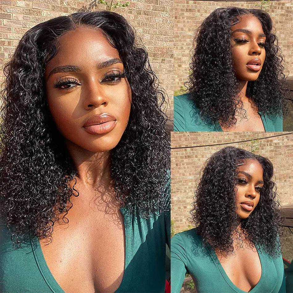 Short Afro Kinky Curly 3 Bundles - Raw Indian Human Hair 100% Virgin Tissage
