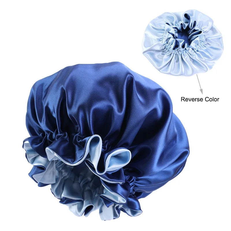 Silk Night Double Layered Bonnet