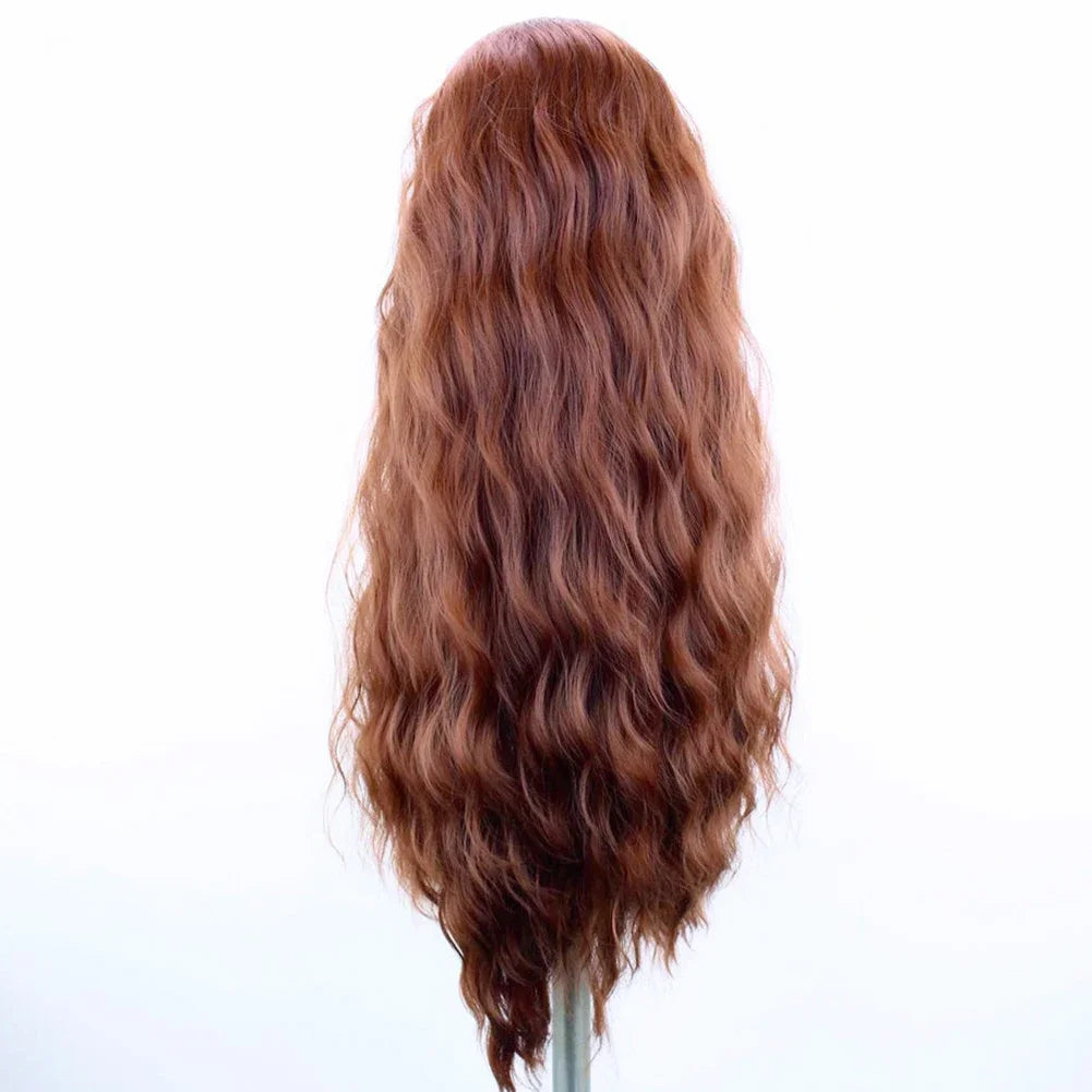 24 Inch Water Wave Synthetic Lace Front Pre Plucked Wigs - Various Colors Available