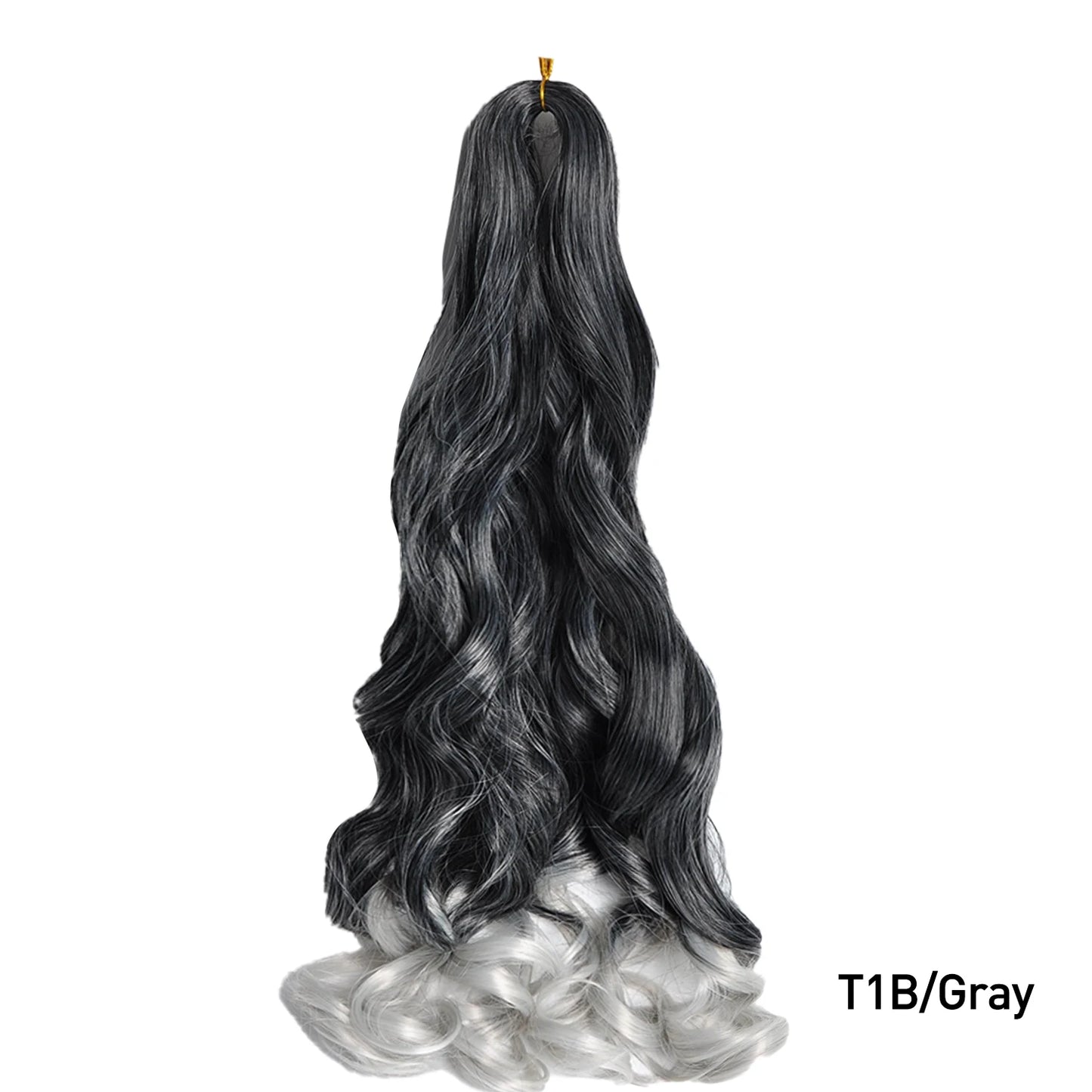 French Spiral Curls Pre Stretched Loose Synthetic Braiding Hair