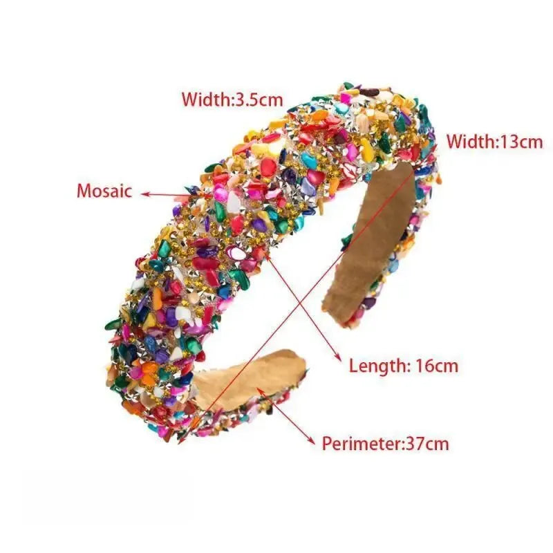 Colorful Crystal Candy Hair Band