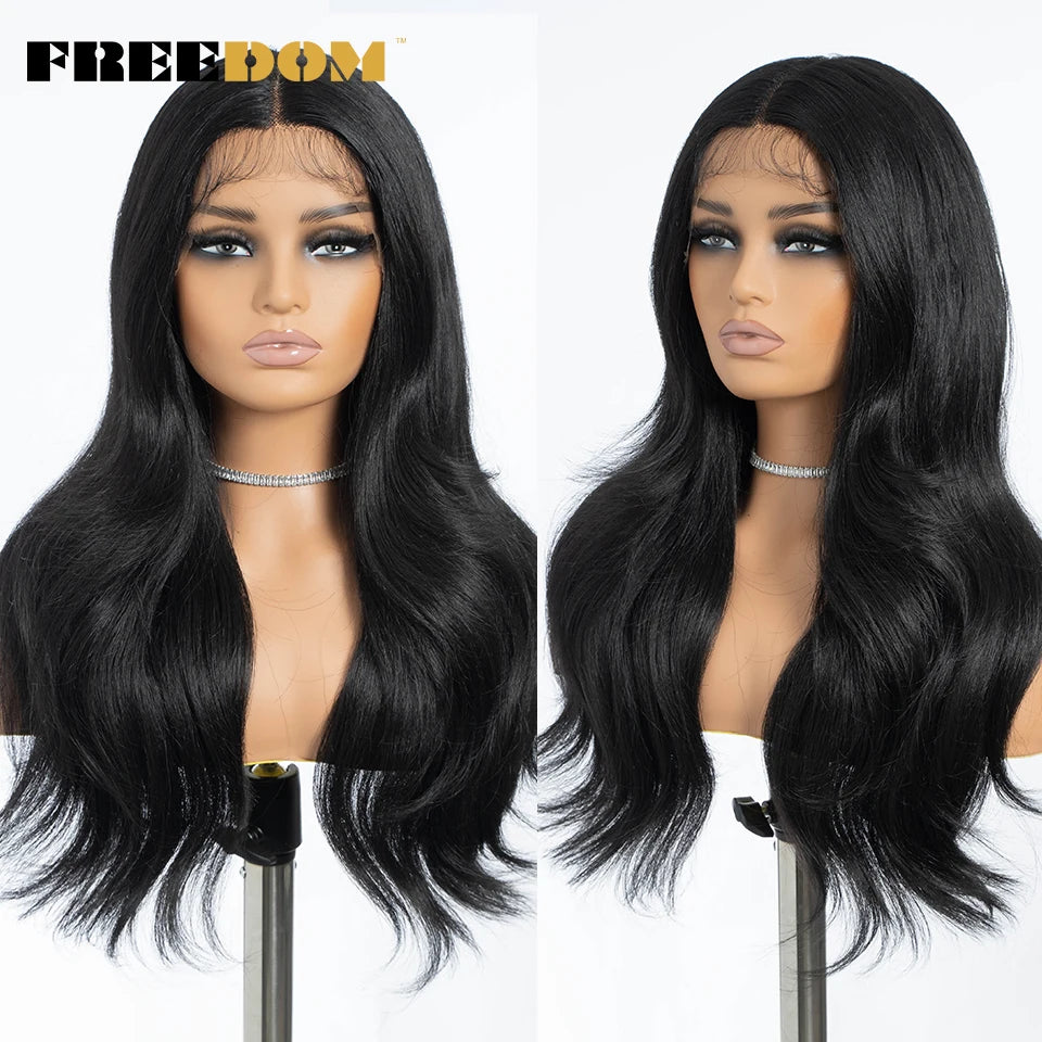 Synthetic Straight Lace Front Wigs With Baby Hair - Various Colors Available