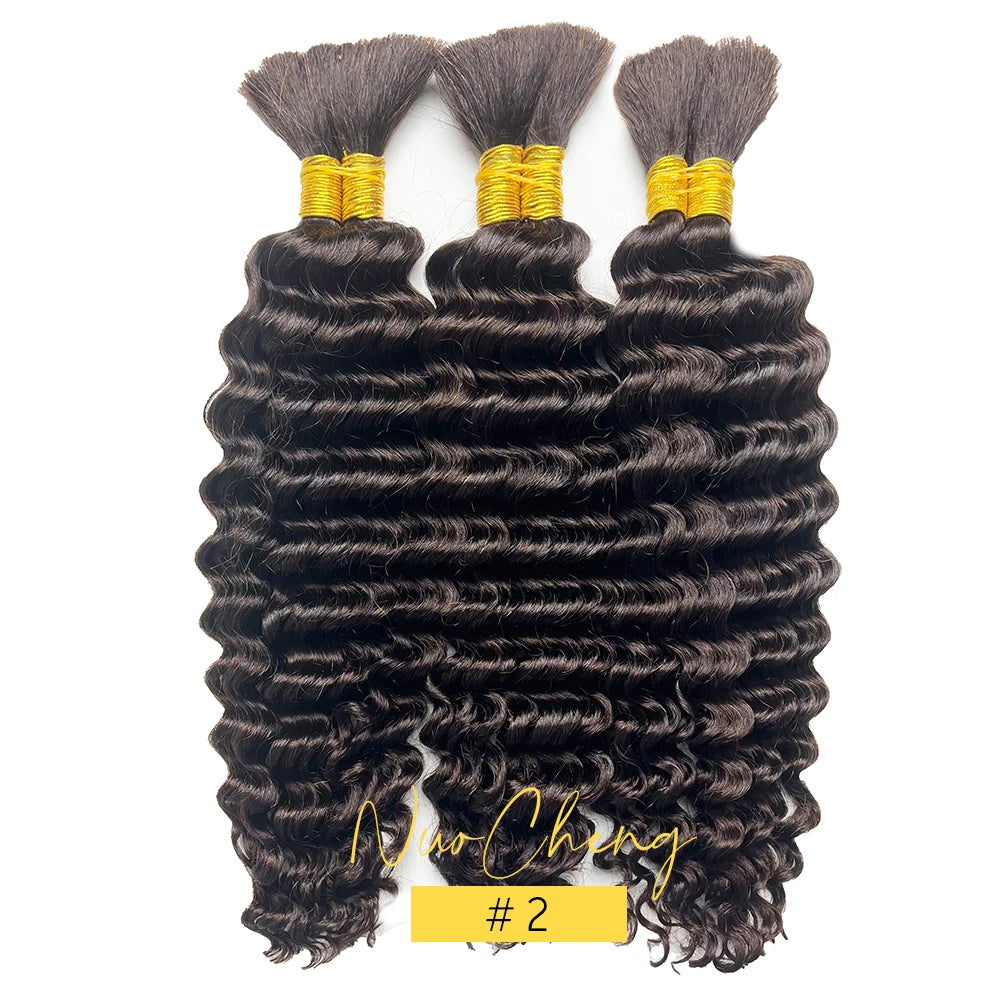 Brazilian Deep Wave Human Hair Braiding -  (Boho Braids)