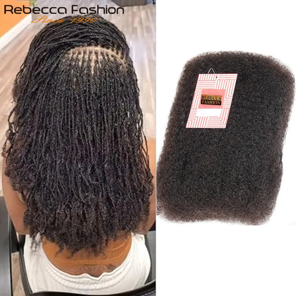 Lightweight Afro Kinky Bulk Braiding Human Hair - Various Colors Available