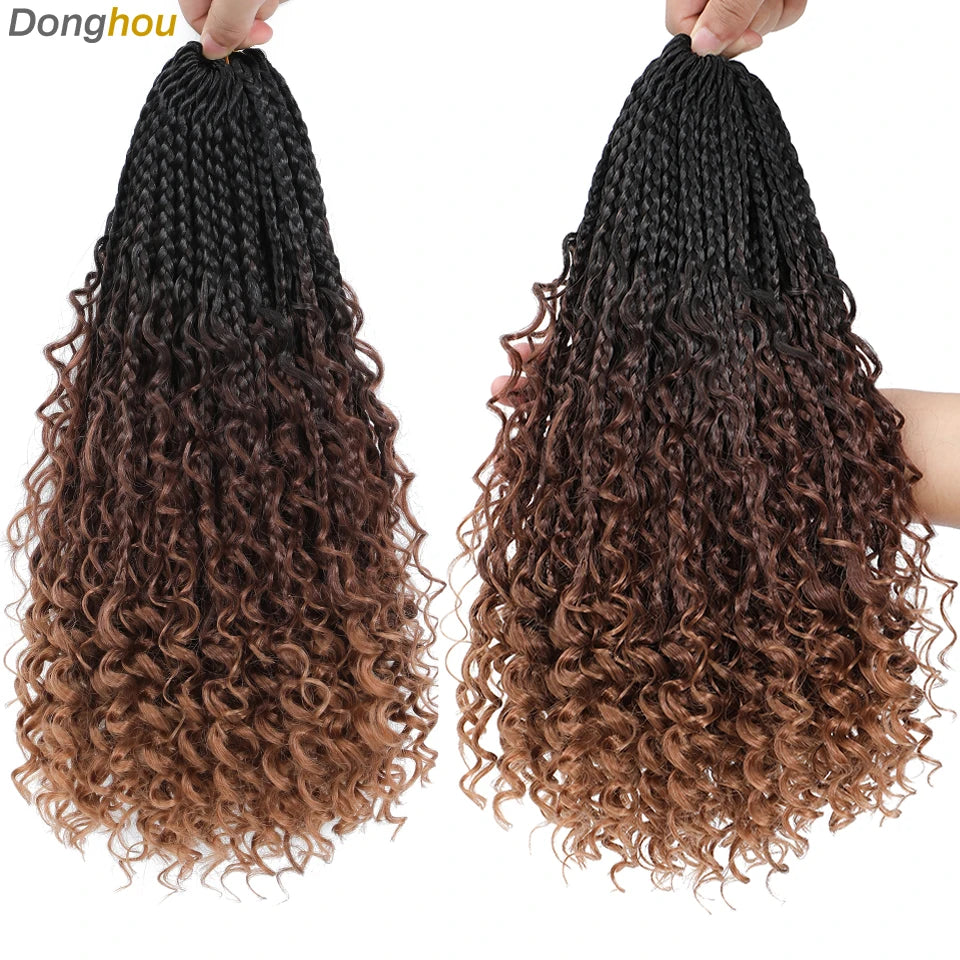 Boho Box Braids Synthetic Crochet Hair