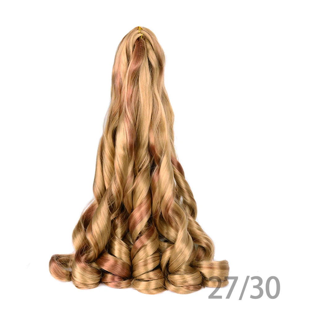 Loose French Spiral Curl Synthetic Pre-Stretched Braiding Hair