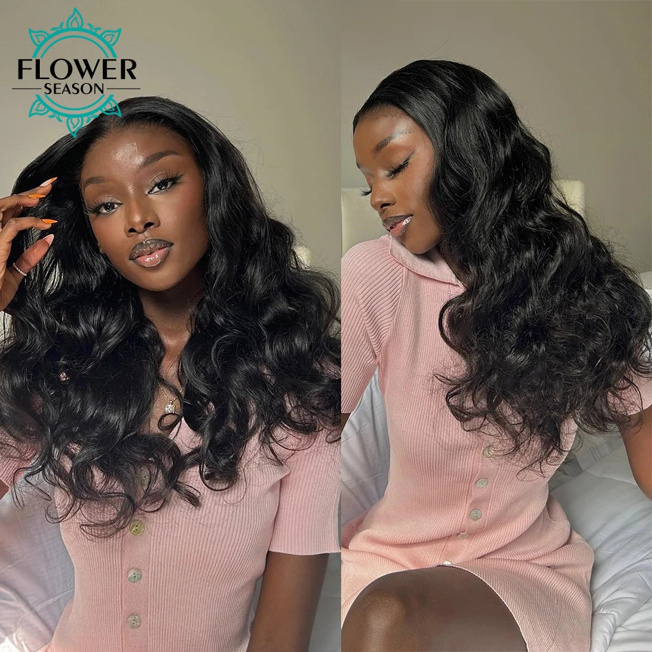 Body Wave Invisible Seamless PU Clip In Human Hair Skin Weft 100-120g/7pcs Full Head