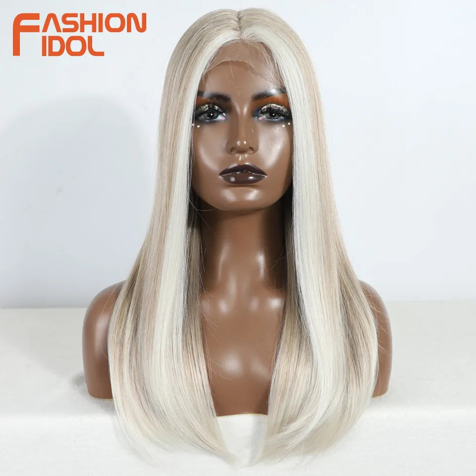 14 Inch Lace Front Synthetic Hair Wigs - Various Colors Available