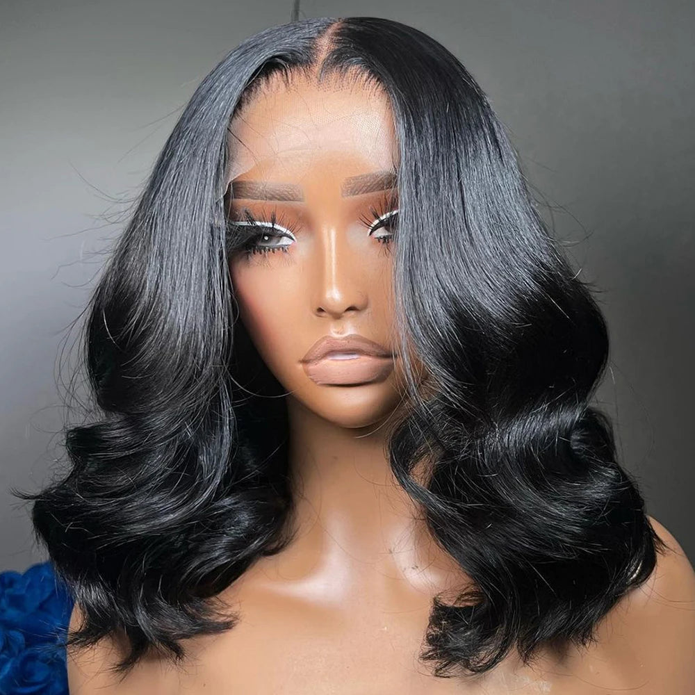 Loose Body Wave Bob - HD Glueless Pre-plucked Lace Front Human Hair Wig