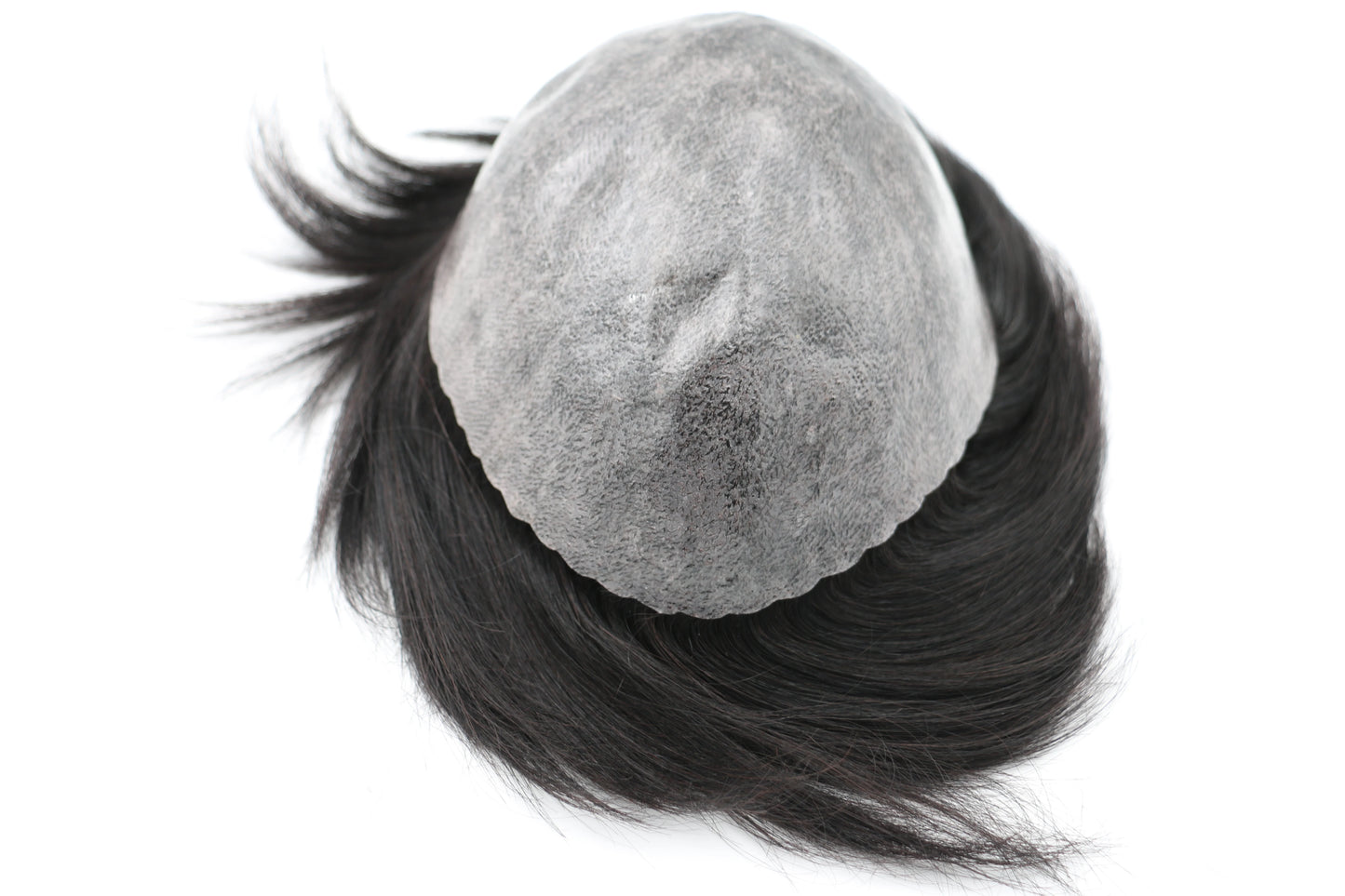 Human Hair Capillary Prothesis 130% Density 0.1-0.12 Thickness Skin Hair Wig