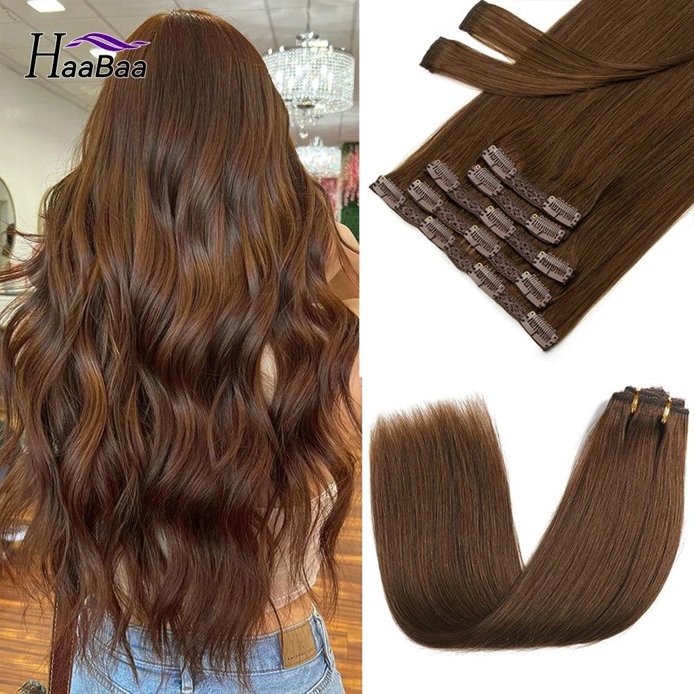 Human Hair Clip-In Extensions 7pcs/pack