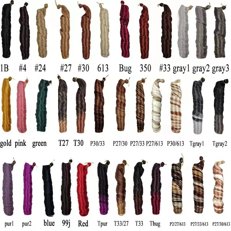 Synthetic French Spiral Curly Pre-Stretched Braiding Hair