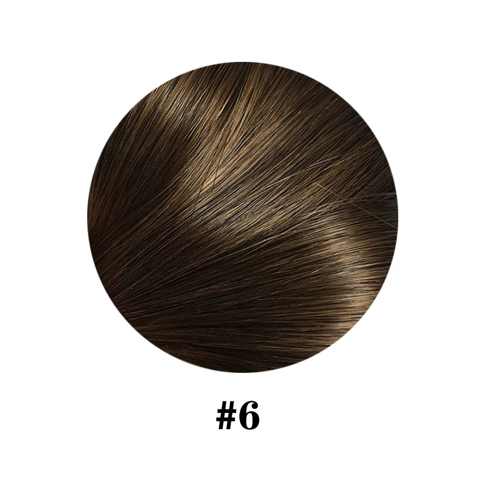 Natural Straight Remy 100% Human Hair Invisible Seamless Clips Ins