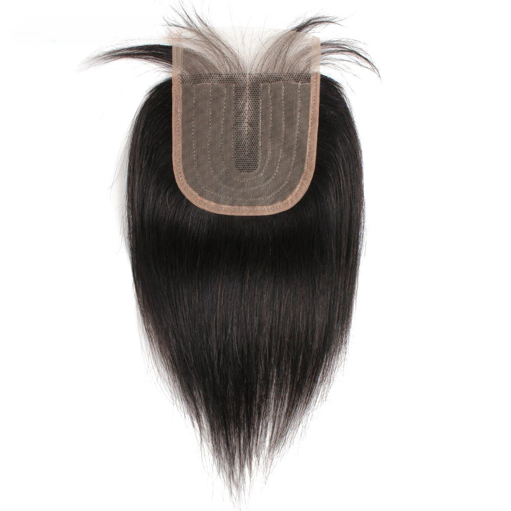 T Lace Middle Part Transparent Lace Closure Remy Human Hair - Various Options Available