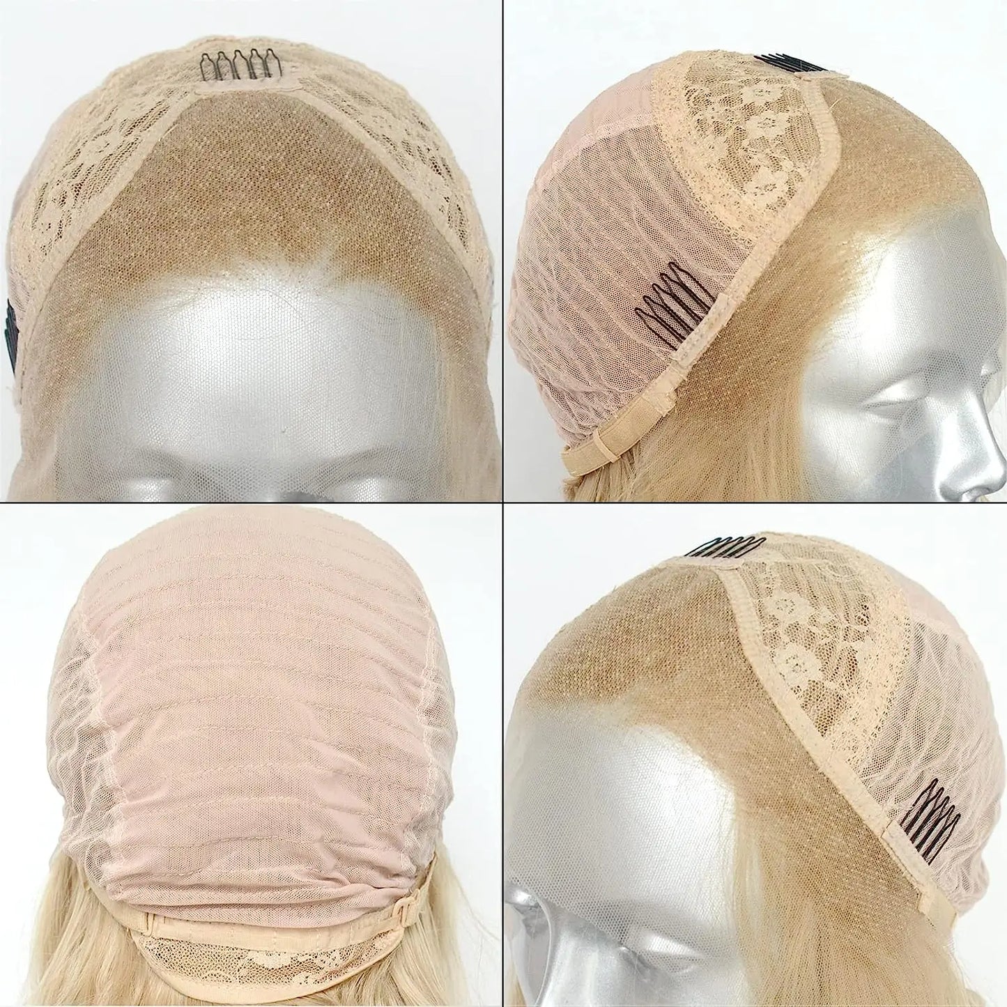 Long Wavy Blonde Synthetic Lace Front Wig