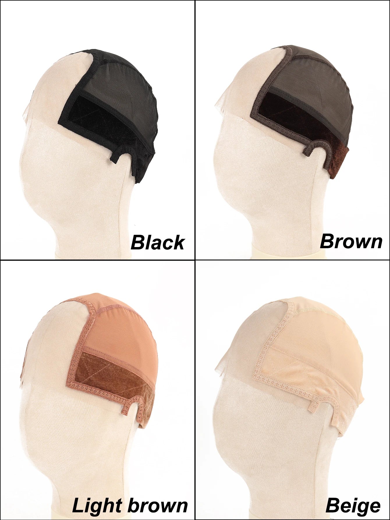 Female Headband Wig Cap Hd Lace Wig Cap For Wig Making U Part Wig Caps With Adjustable Velvet Wig Grip To Wear Wig Nude Hair Net