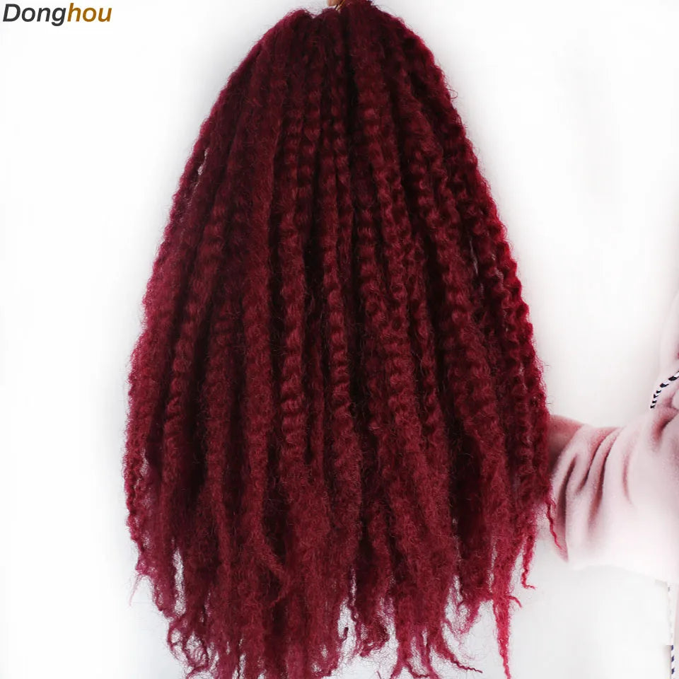 18 Inch Synthetic Marley Braiding Hair - Various Colors Available