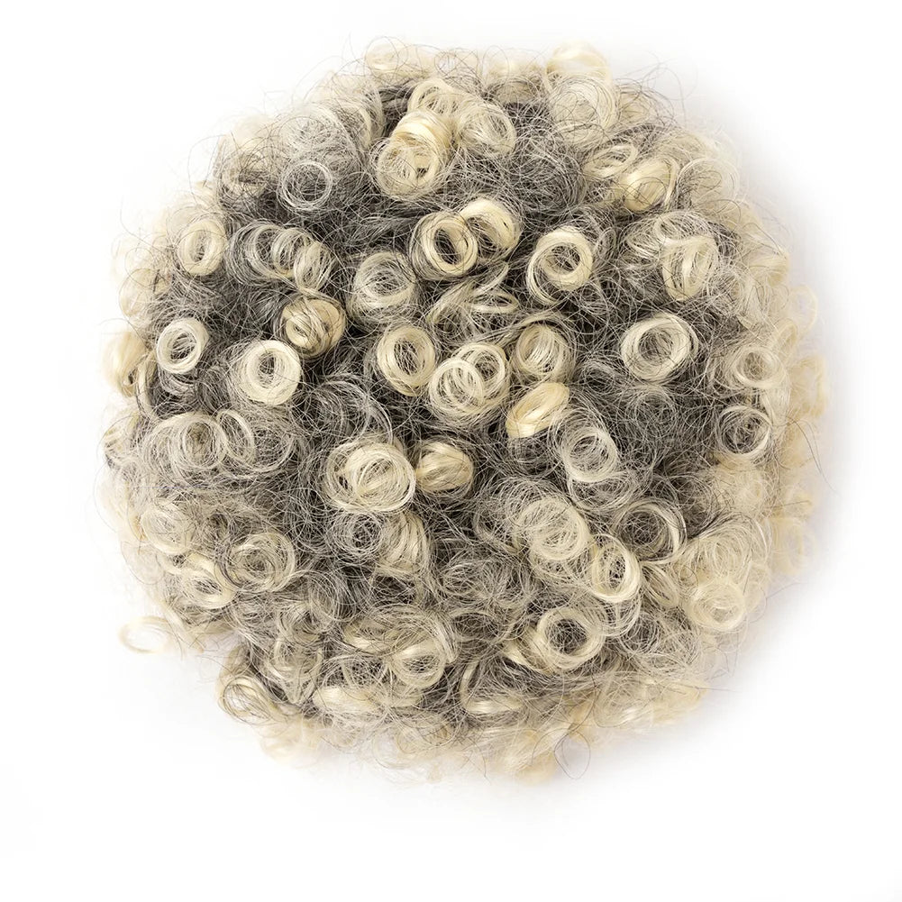Afro Kinky Curly Puff Drawstring Synthetic Bun Ponytail