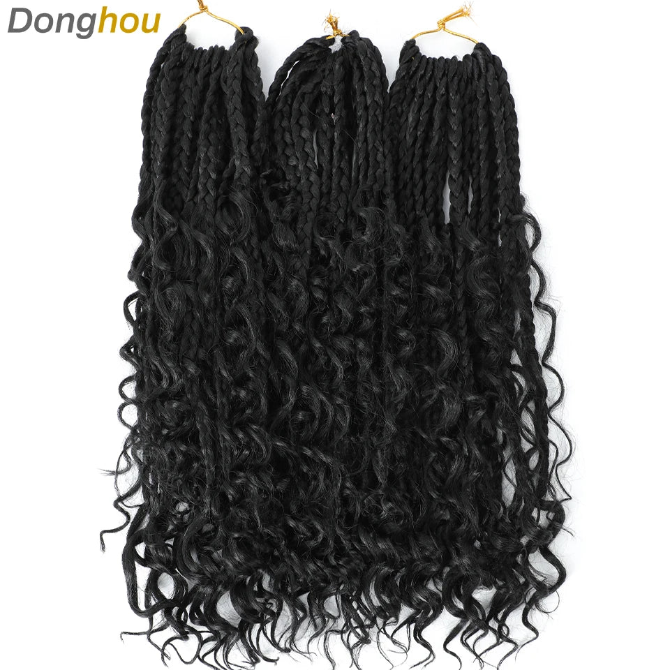 Boho Box Braids Synthetic Crochet Hair