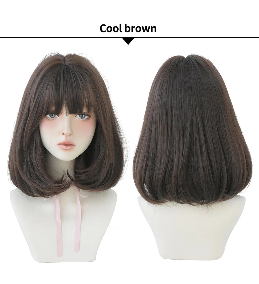 Short Bob Synthetic Wig - Various Colors Available