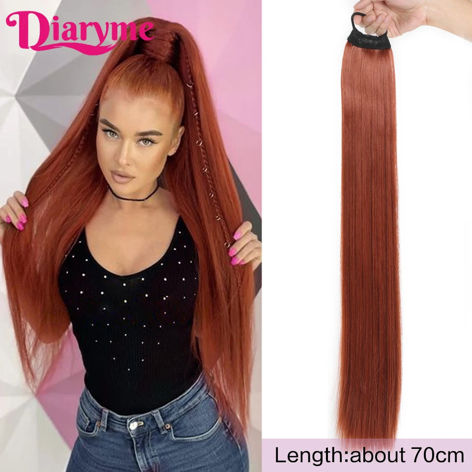 Long Straight Synthetic Ponytails - Various Options Available