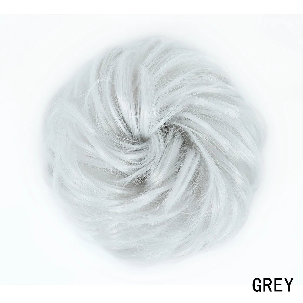 Synthetic Culrly Messy Ponytail Updo Bun with Elastic Band/Scrunchy