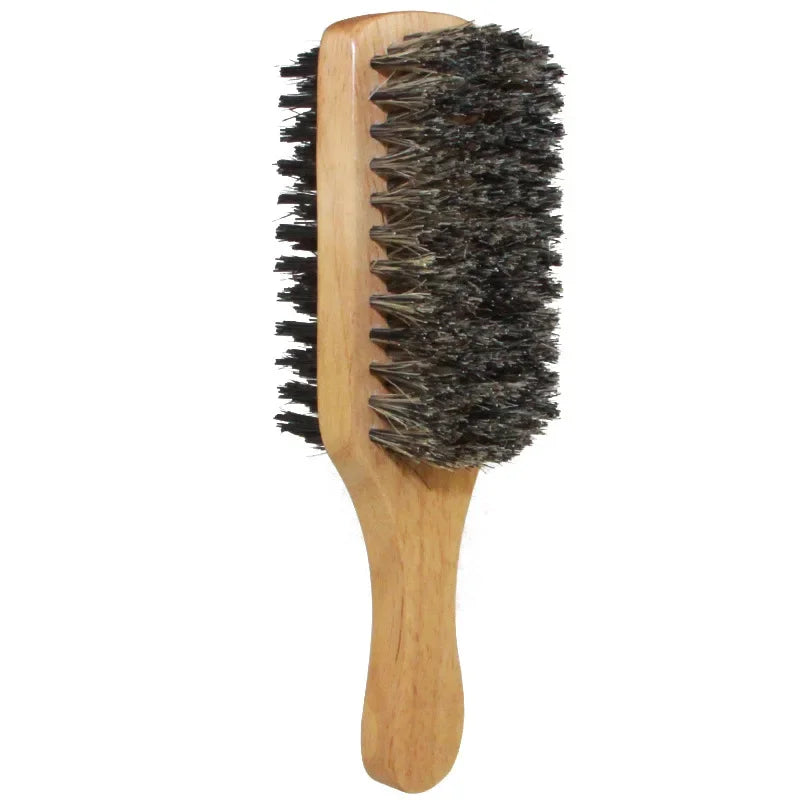 Men Natural Wooden Bristle Hair Brushes - S.M,L Sizes - Sold Separately