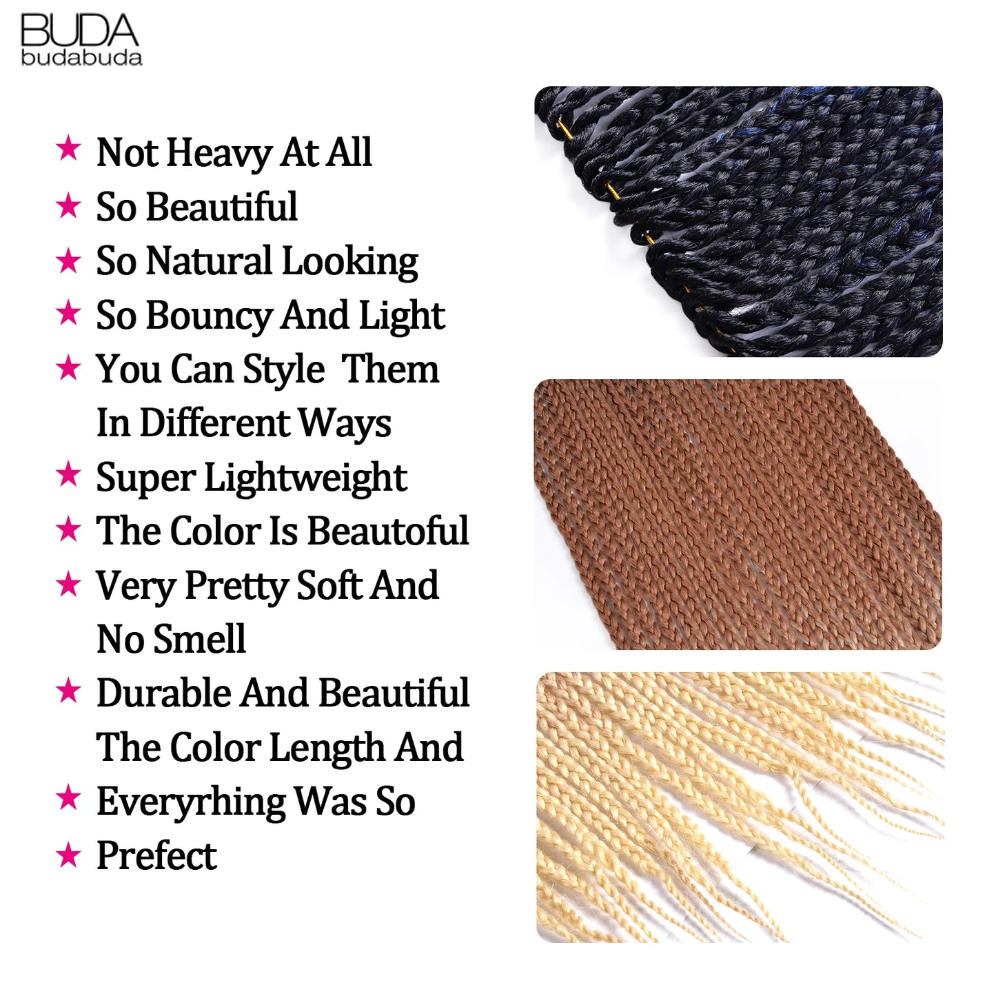 Synthetic Long Pre-Looped Box Braids Crochet Hair