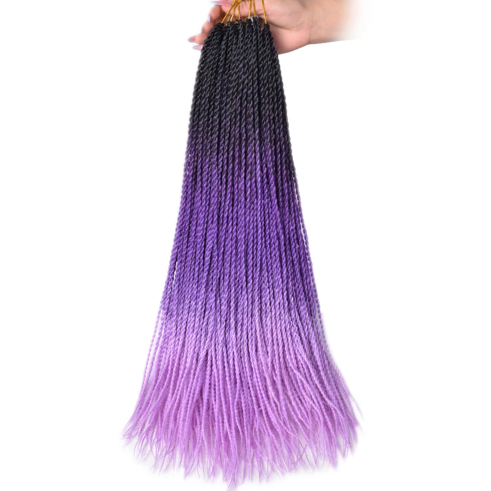 Synthetic Long Pre-Looped Box Braids Crochet Hair