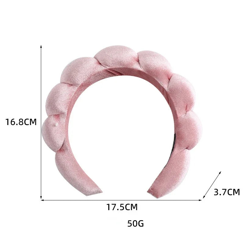 Women's TerryCloth Spa Puffy Sponge Headbands