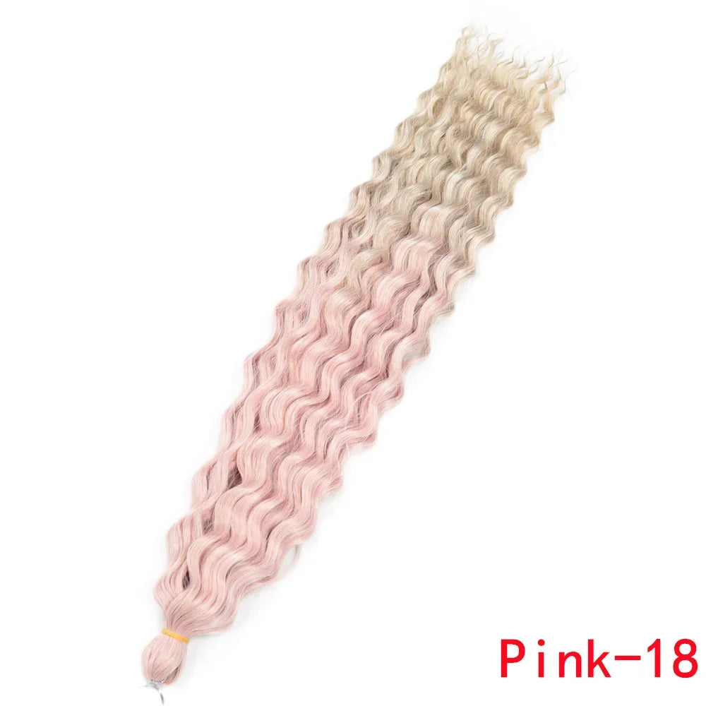 Water Wave Synthetic Crochet Hair - Various Colors Available