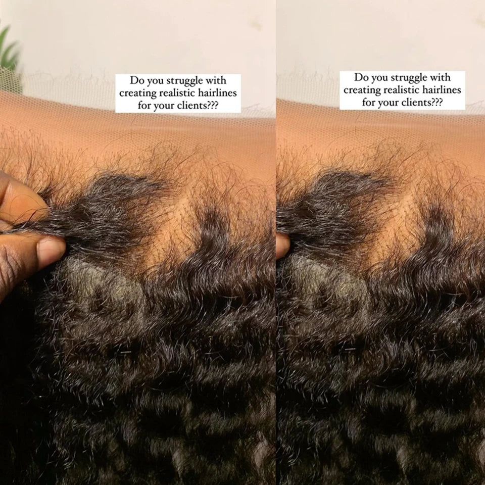 Deep Wave HD Invisible Lace Frontal - Melt Skin Pre Plucked Virgin Hair