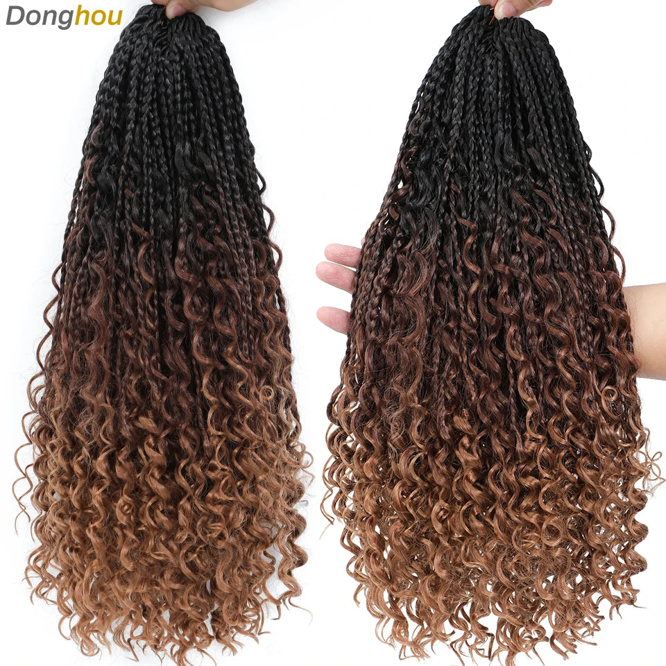 Boho Box Braids Synthetic Crochet Hair
