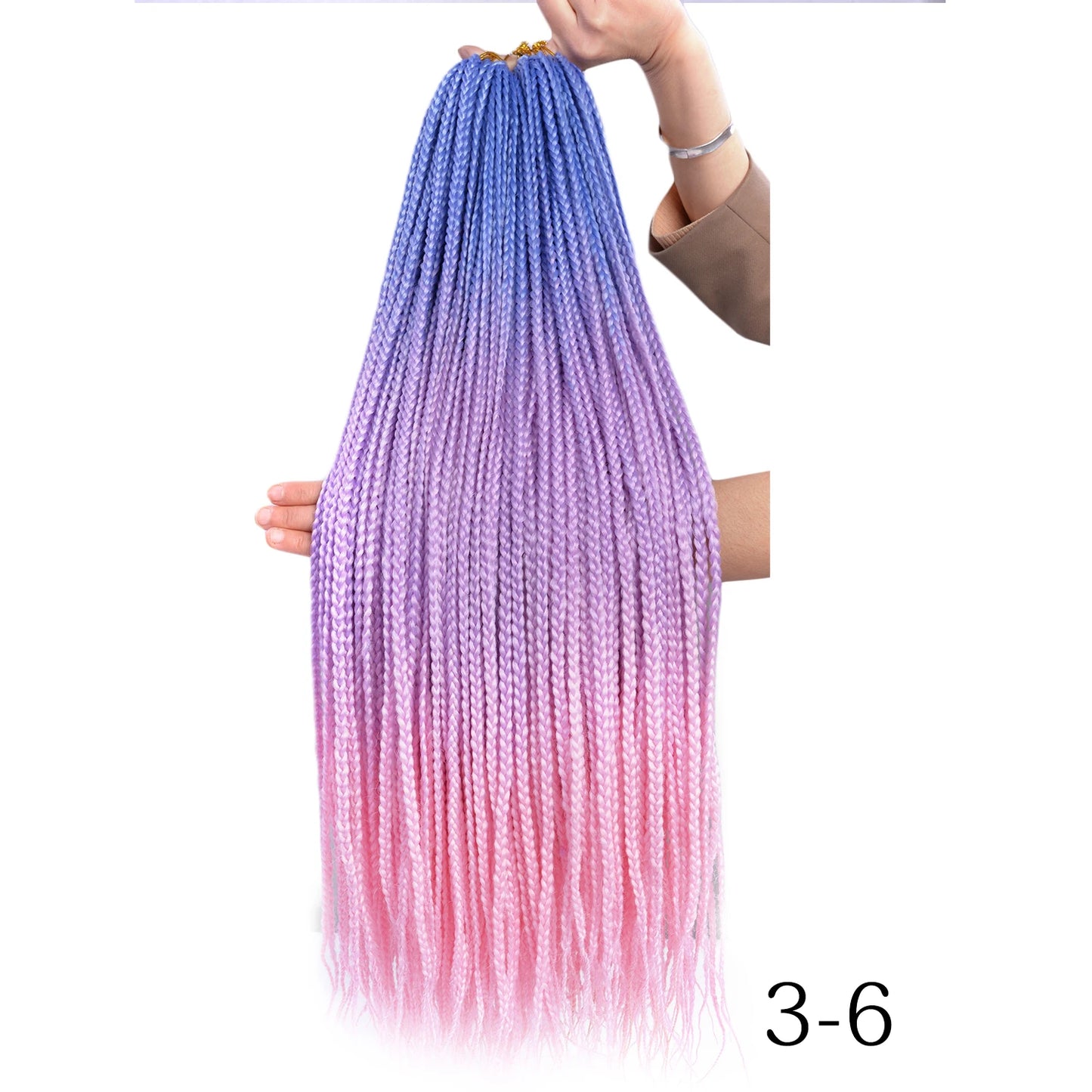 Synthetic Long Pre-Looped Box Braids Crochet Hair