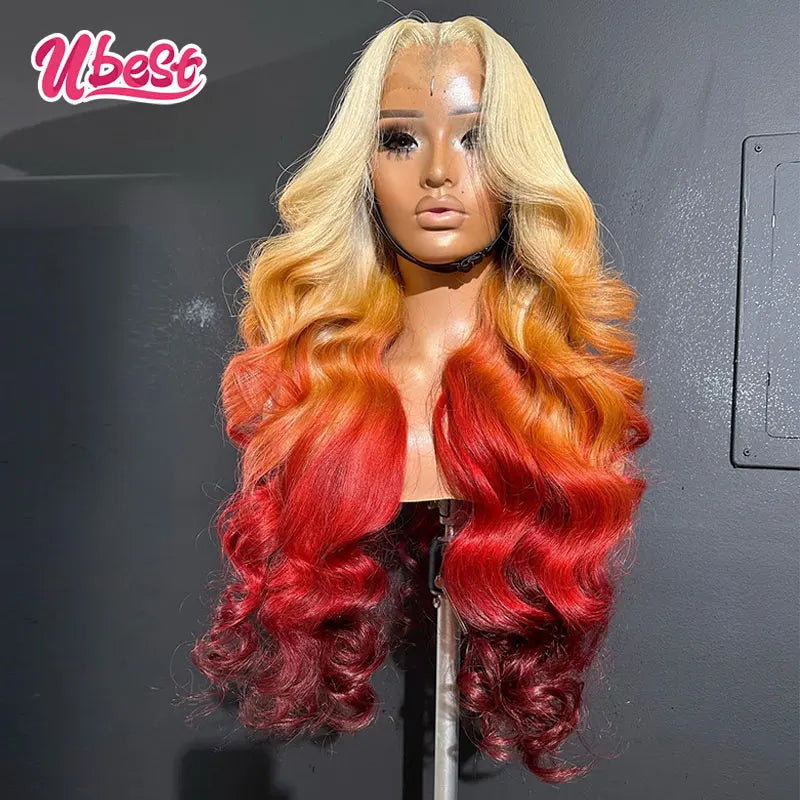 Ombre Body Wave Lace Front Human Hair Wigs