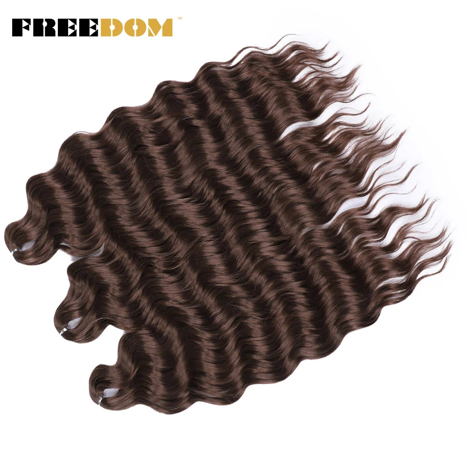 Deep Water Wave Synthetic 24inch Long Crochet Hair