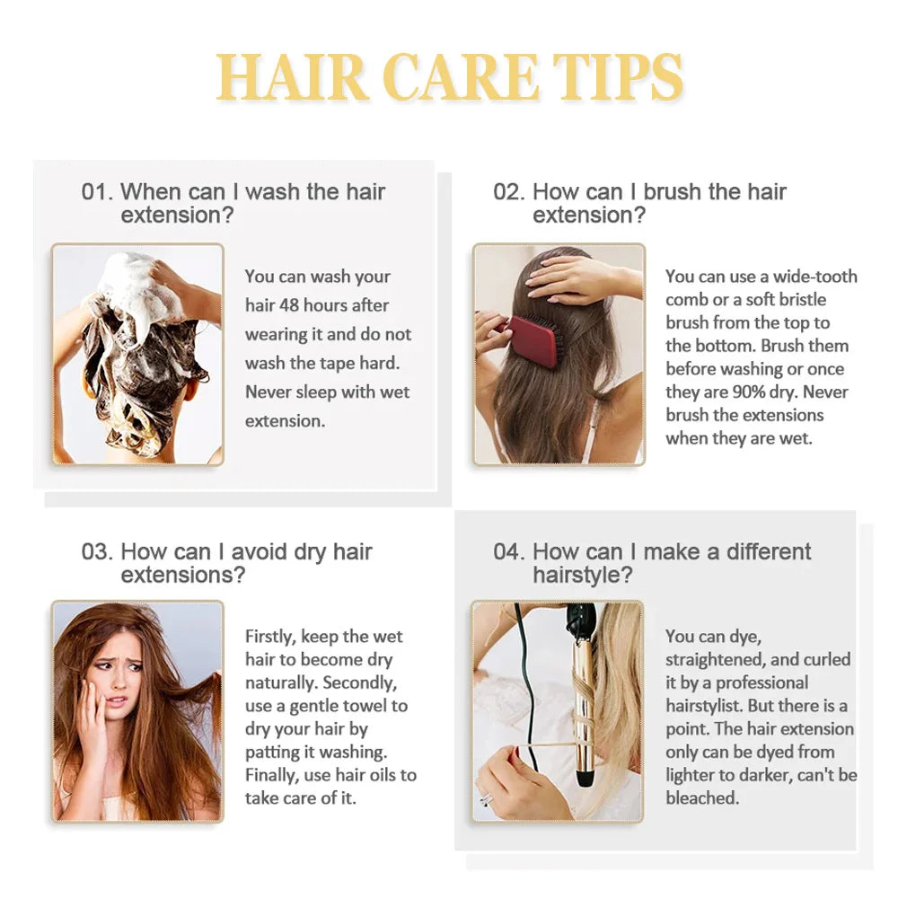 Straight Human Hair Wrap Around Ponytails - Various Options Available