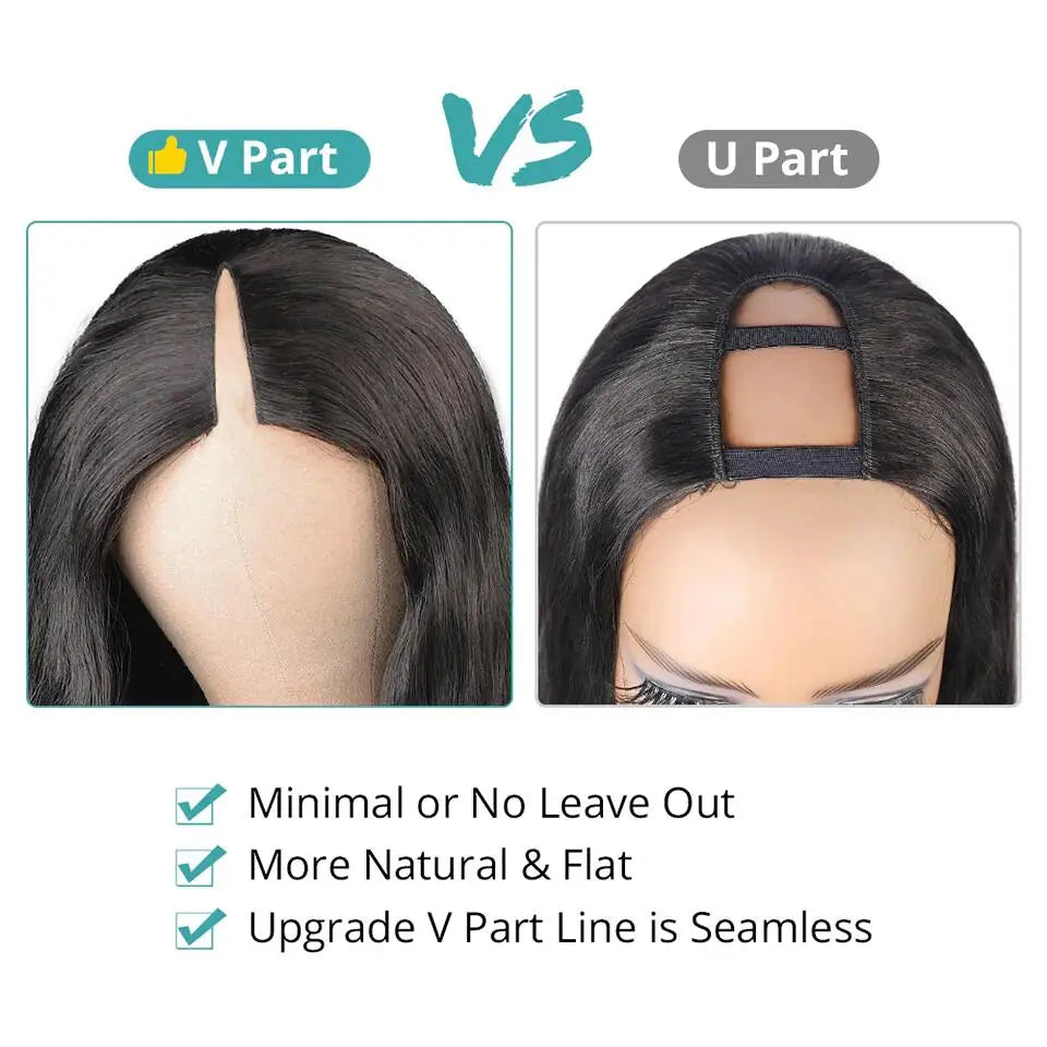 Loose Deep Wave V Part Human Hair Wig